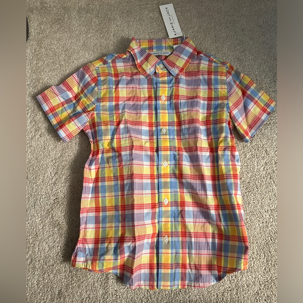 Janie&Jack Boys Plaid Shirt